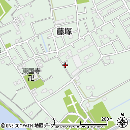 埼玉県春日部市藤塚190周辺の地図