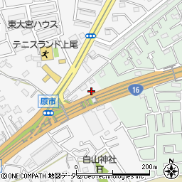埼玉県上尾市原市3917-5周辺の地図