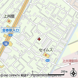 埼玉県春日部市増富457周辺の地図