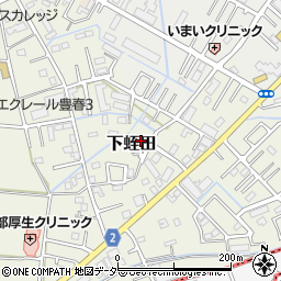 下蛭田下道公園周辺の地図