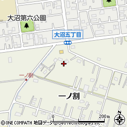 埼玉県春日部市一ノ割1203周辺の地図