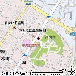 坂戸仲町郵便局周辺の地図