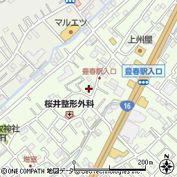 埼玉県春日部市増富32周辺の地図