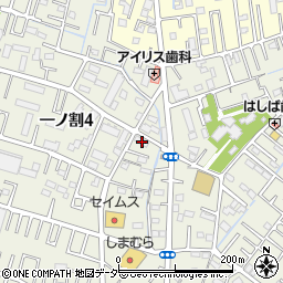 埼玉県春日部市一ノ割4丁目6-38周辺の地図