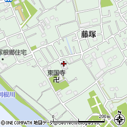 埼玉県春日部市藤塚452周辺の地図