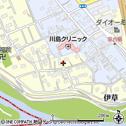 埼玉県比企郡川島町下伊草153-2周辺の地図