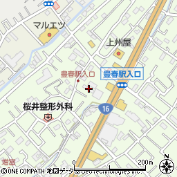 埼玉県春日部市増富107周辺の地図