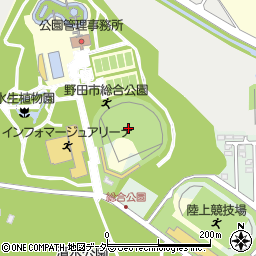 野田市総合公園野球場周辺の地図