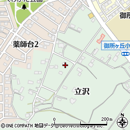 茨城県守谷市立沢1190-1周辺の地図