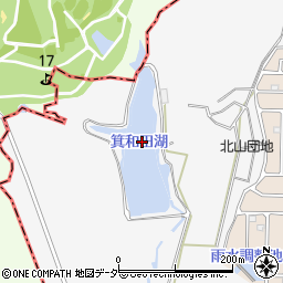 箕和田湖周辺の地図