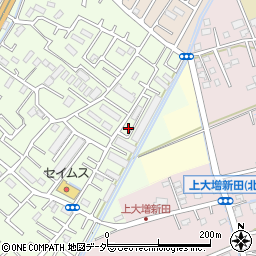 埼玉県春日部市増富413周辺の地図