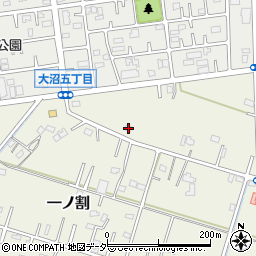 埼玉県春日部市一ノ割1391-2周辺の地図