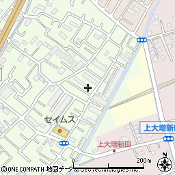 埼玉県春日部市増富446周辺の地図