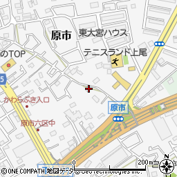 埼玉県上尾市原市3787-3周辺の地図
