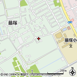 埼玉県春日部市藤塚121周辺の地図
