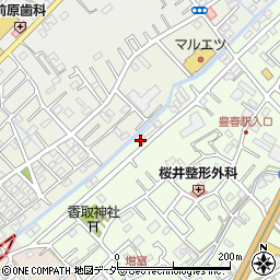 埼玉県春日部市増富9周辺の地図