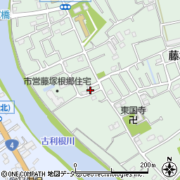 埼玉県春日部市藤塚554周辺の地図