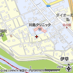 埼玉県比企郡川島町下伊草153-1周辺の地図