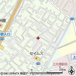 埼玉県春日部市増富448周辺の地図