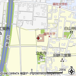 鯖江市役所　文化高年大学周辺の地図