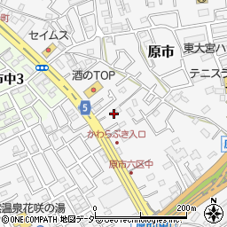 埼玉県上尾市原市3750周辺の地図