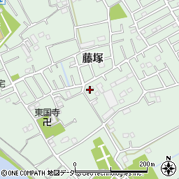埼玉県春日部市藤塚193周辺の地図