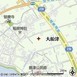 茨城県鹿嶋市大船津周辺の地図