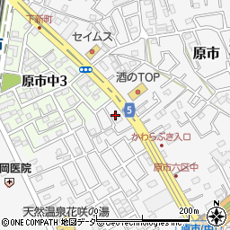 埼玉県上尾市原市649周辺の地図