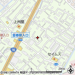 埼玉県春日部市増富555周辺の地図
