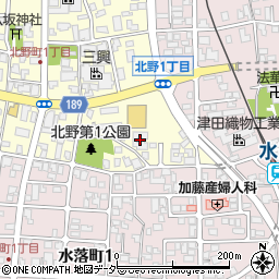 桜サイジング水落ワーパー工場周辺の地図