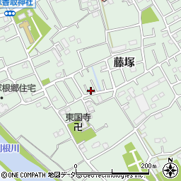埼玉県春日部市藤塚381周辺の地図