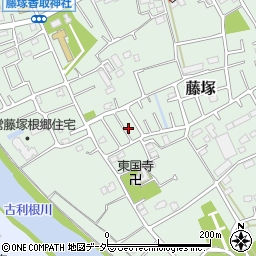 埼玉県春日部市藤塚448周辺の地図