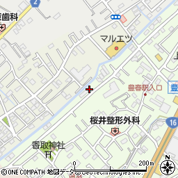 埼玉県春日部市増富10周辺の地図