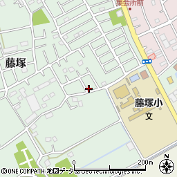 埼玉県春日部市藤塚218周辺の地図