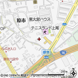 埼玉県上尾市原市3823-1周辺の地図