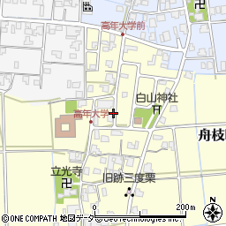 福井県鯖江市舟枝町周辺の地図