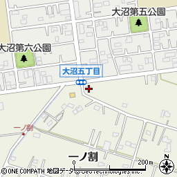 埼玉県春日部市一ノ割1401周辺の地図