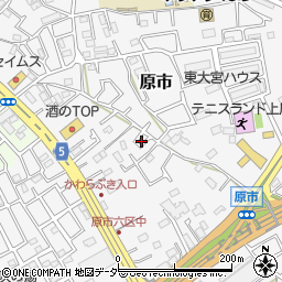 埼玉県上尾市原市3757周辺の地図