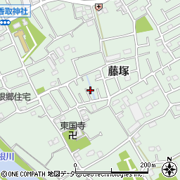 埼玉県春日部市藤塚379周辺の地図