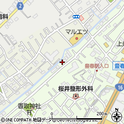 埼玉県春日部市増富11周辺の地図