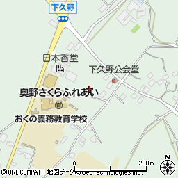 茨城県牛久市久野町733周辺の地図