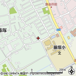 埼玉県春日部市藤塚220周辺の地図