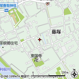 埼玉県春日部市藤塚382周辺の地図