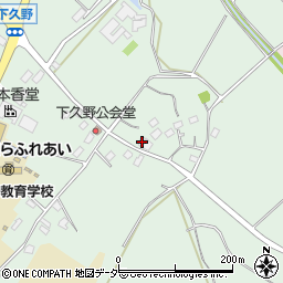 茨城県牛久市久野町635周辺の地図