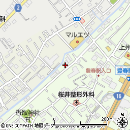 埼玉県春日部市増富11-1周辺の地図