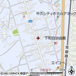 茨城県牛久市牛久町21-1周辺の地図