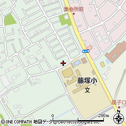 埼玉県春日部市藤塚221周辺の地図