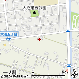 埼玉県春日部市一ノ割1413周辺の地図