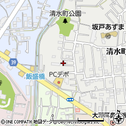 埼玉県坂戸市清水町36周辺の地図