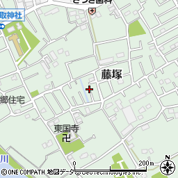 埼玉県春日部市藤塚374周辺の地図